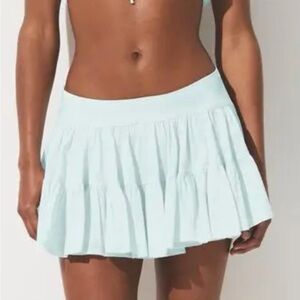 Skims cotton voile mini skirt frost